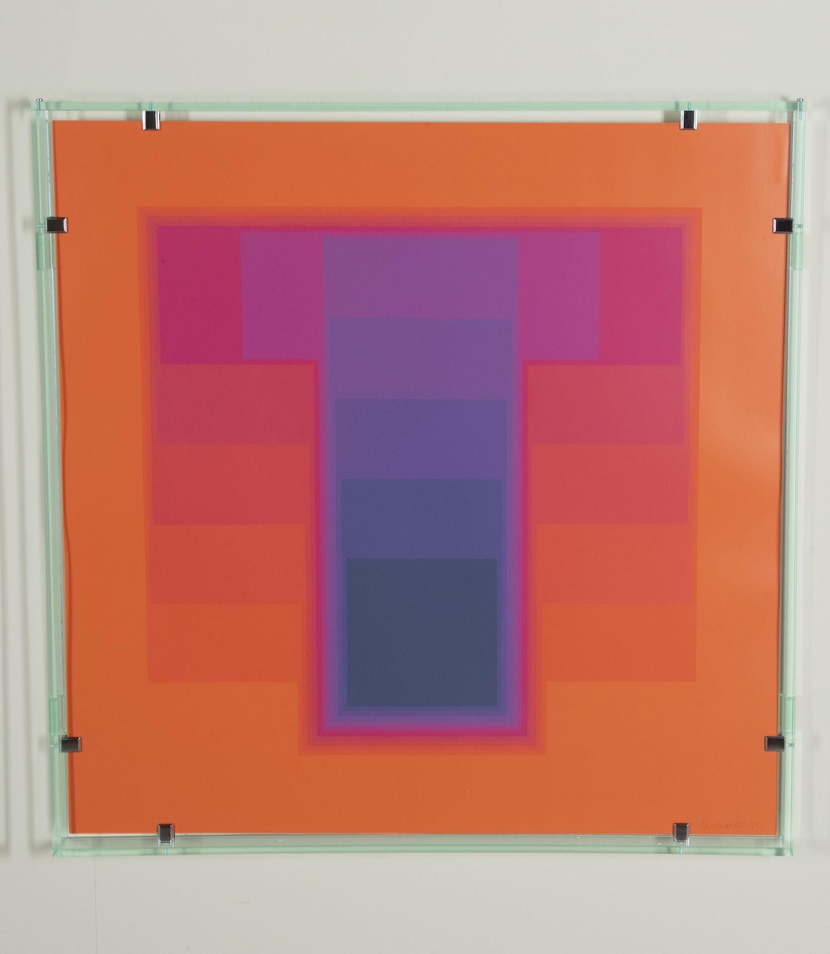 Set of Four Mid-Century Swiss Screenprints 'Colorsounds' by Karl Gertsner im Zustand „Gut“ im Angebot in Gloucestershire, GB