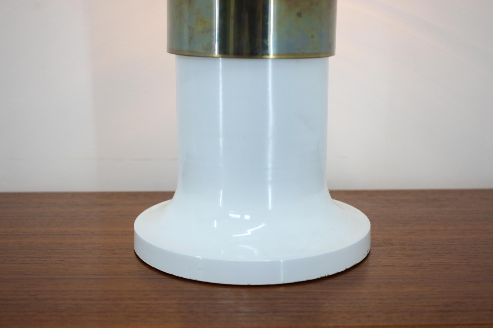 Lacquered Set of Four Midcentury Table Lamps, Kamenicky Senov, 1970s For Sale