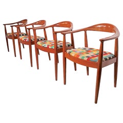 Set of Four Mid Century The Chair Model Chairs After Wegner