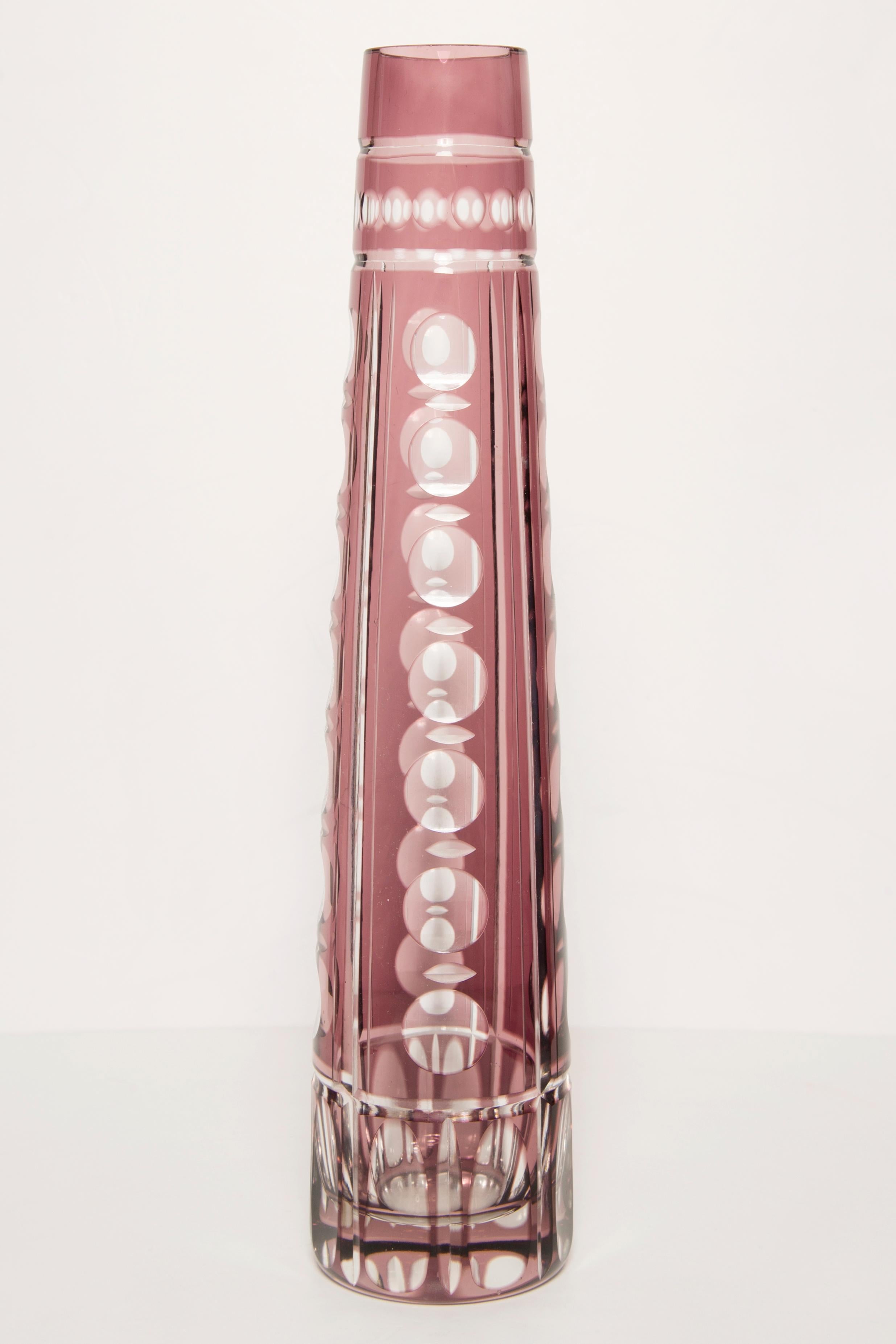 Set von vier Vintage-Kristallvasen aus der Mitte des Jahrhunderts, Italien, 1960er Jahre (20. Jahrhundert) im Angebot