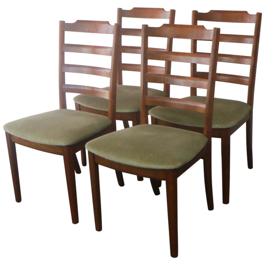 Set of Four Midcentury 1970s G Plan Dining Chairs For Sale