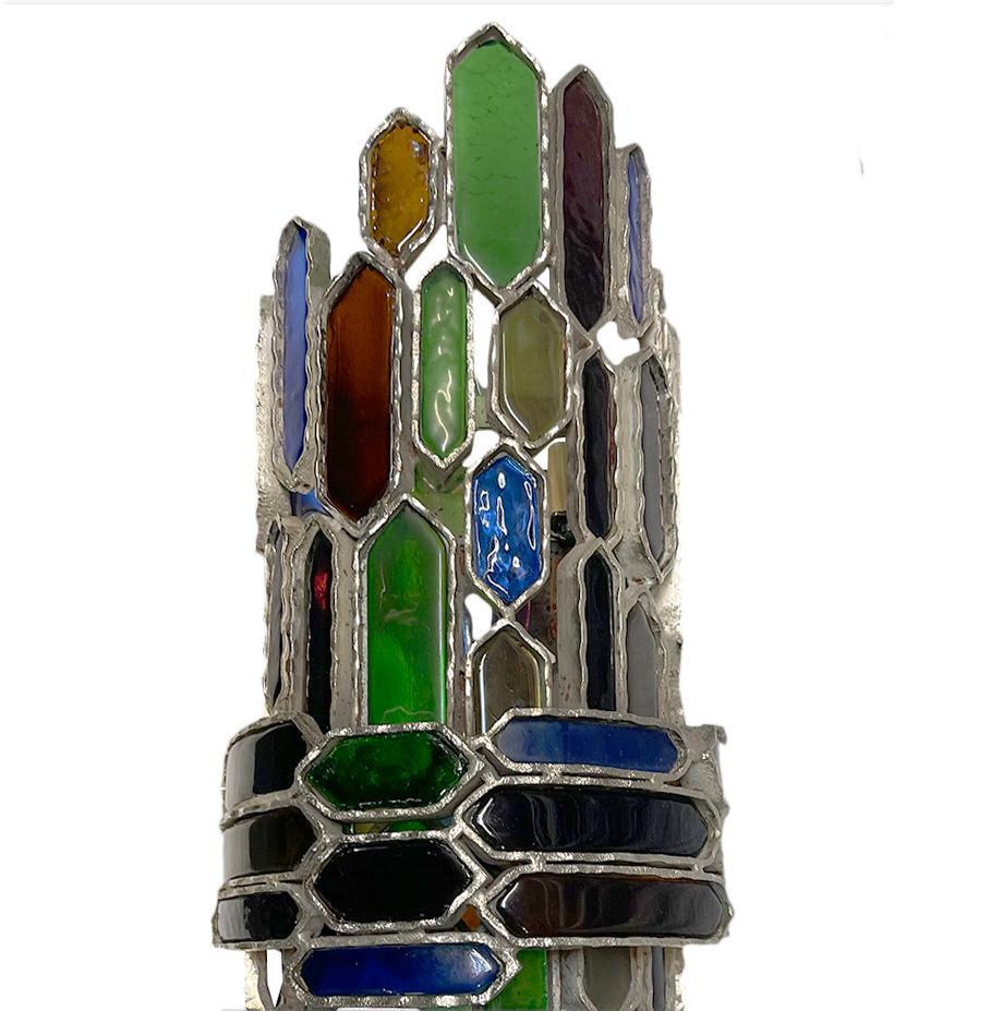 Mid-20th Century Set of Six Midcentury Art Glass Sconces, Sold Per Pair For Sale