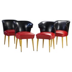 Set- Of Four Midcentury Chairs 1960s