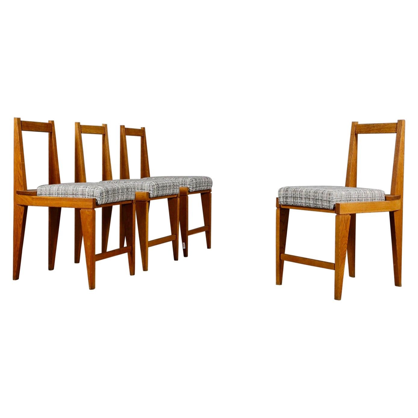Set of Four Midcentury Chairs by Augusto Romano