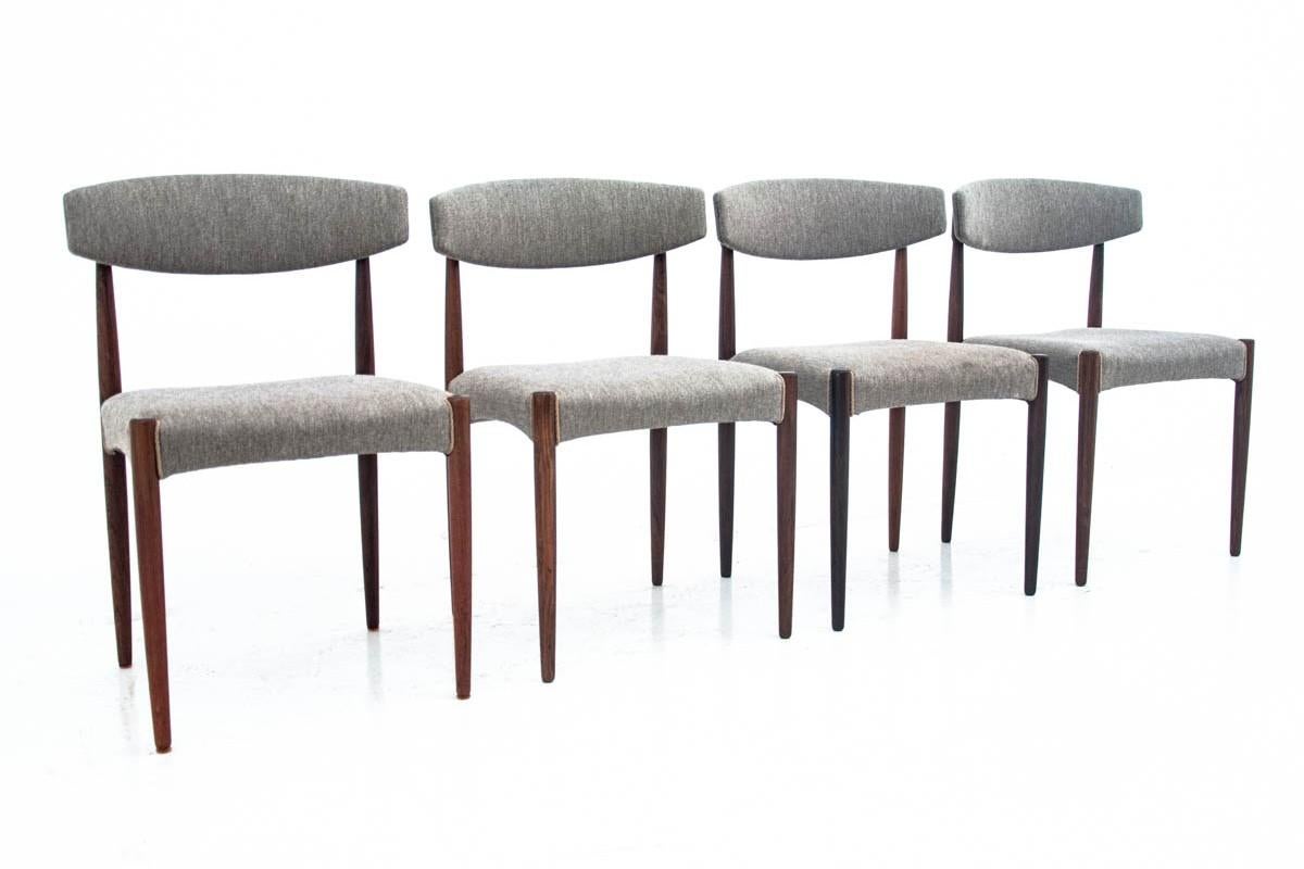 Set of Four Midcentury Chairs, Denmark, 1960s 3