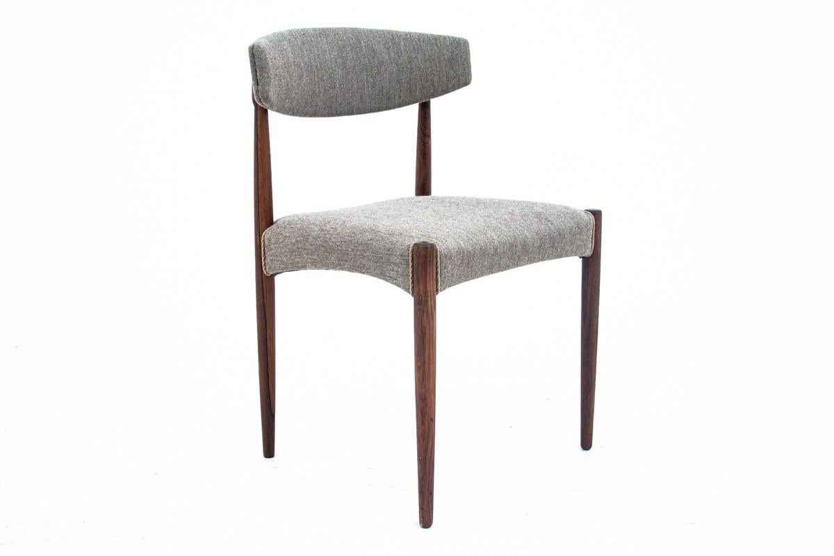 Scandinavian Modern Set of Four Midcentury Chairs, Denmark, 1960s