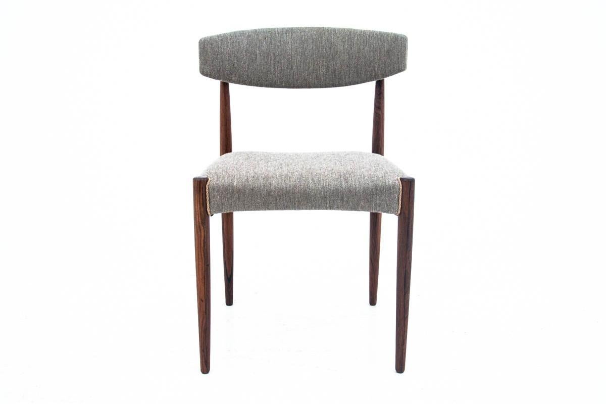 Rosewood Set of Four Midcentury Chairs, Denmark, 1960s