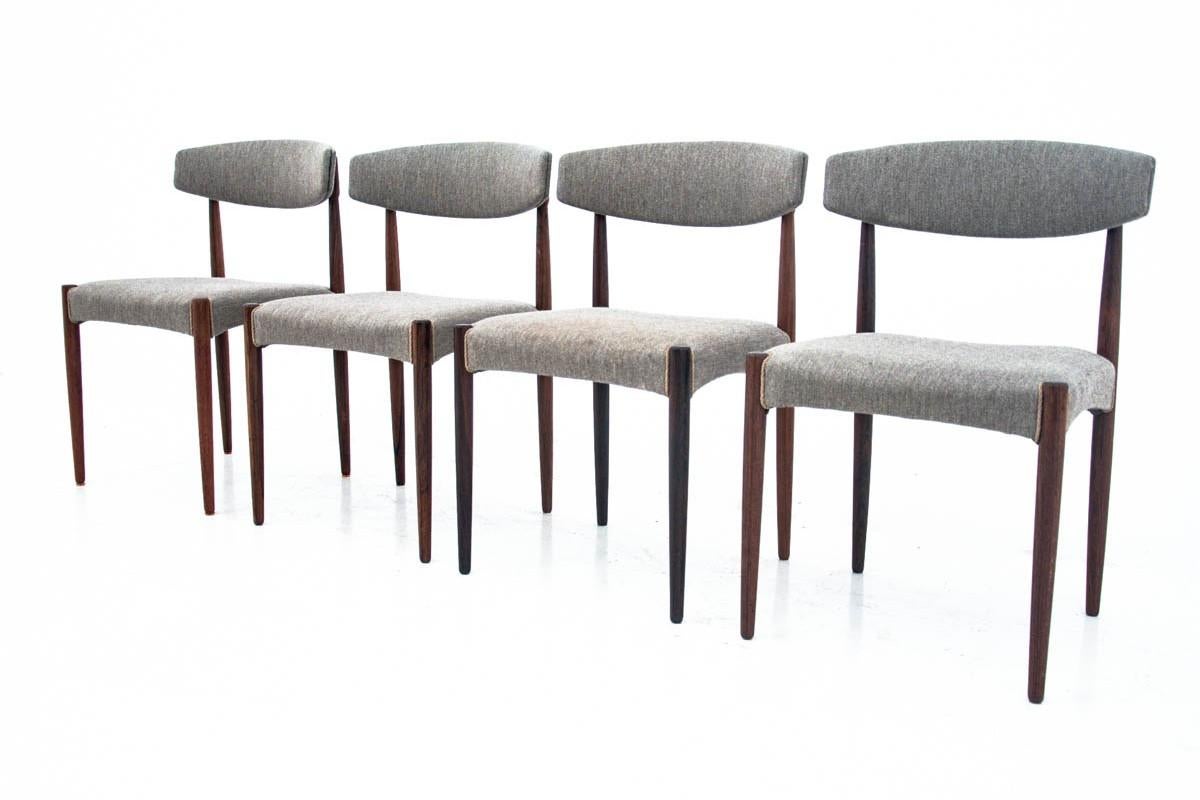 Set of Four Midcentury Chairs, Denmark, 1960s 1