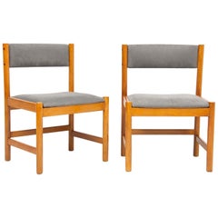 Set of Four Midcentury Danish Oak Dining Chairs by Borge Mogensen