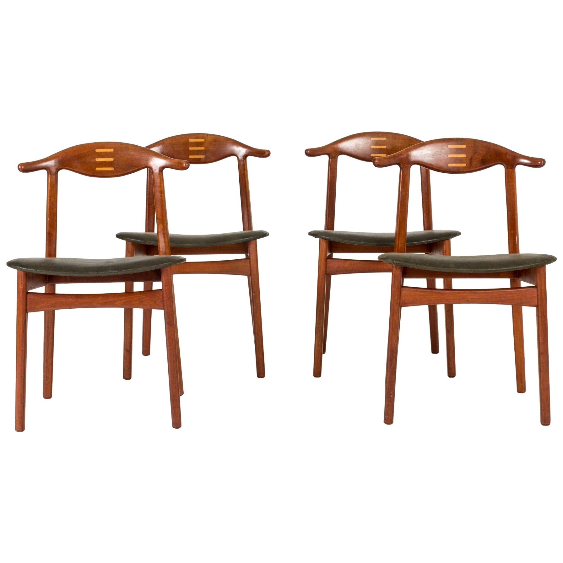 Set of Four Midcentury Dining Chairs by Knud Færch