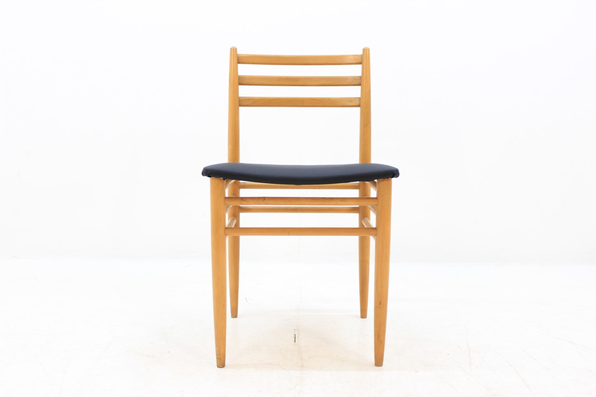 Late 20th Century Set of Four Midcentury Dining Chairs, Scandinavian Design, 1970s For Sale