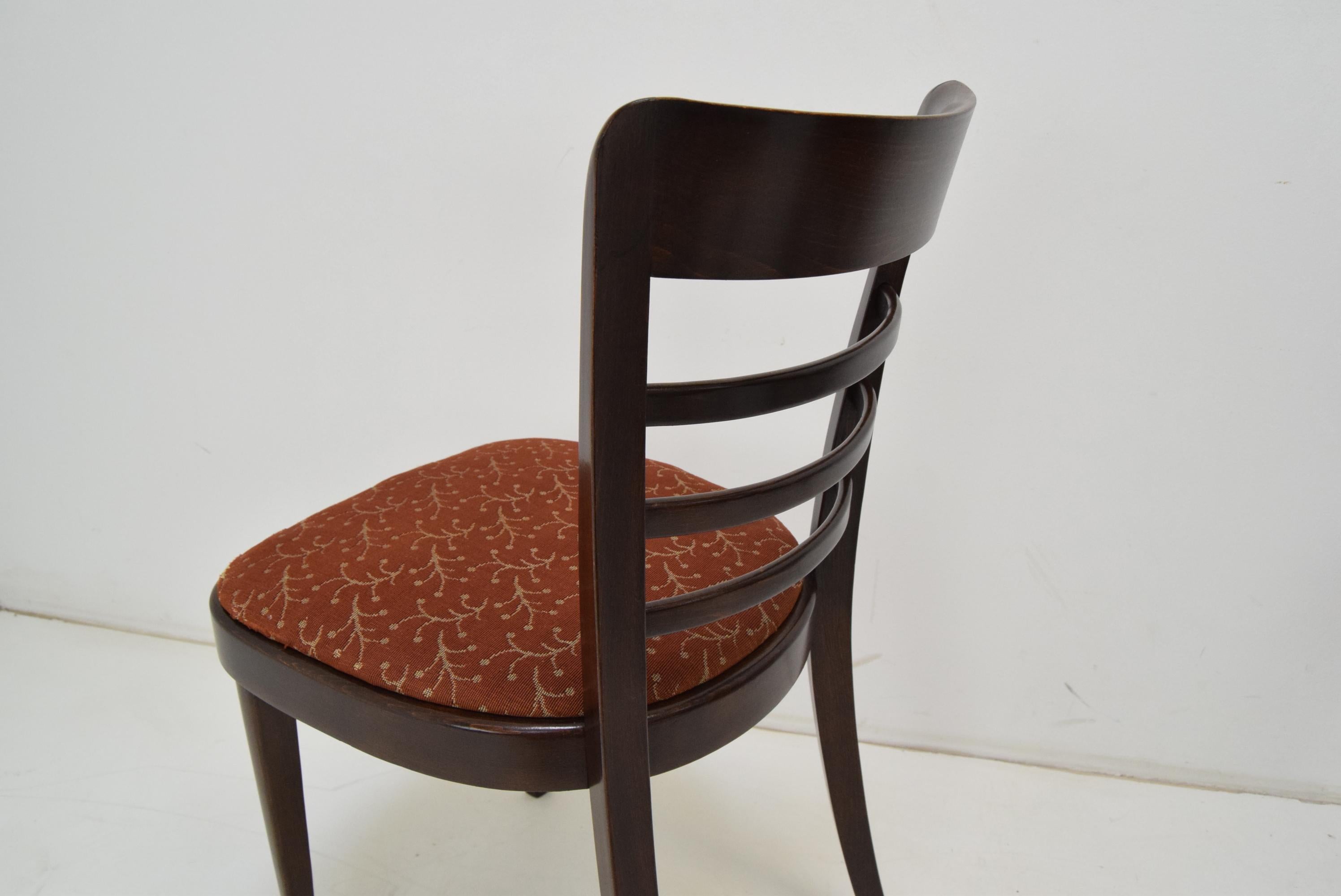 Set of Four Midcentury Dining Chairs Ton, 1950s For Sale 10