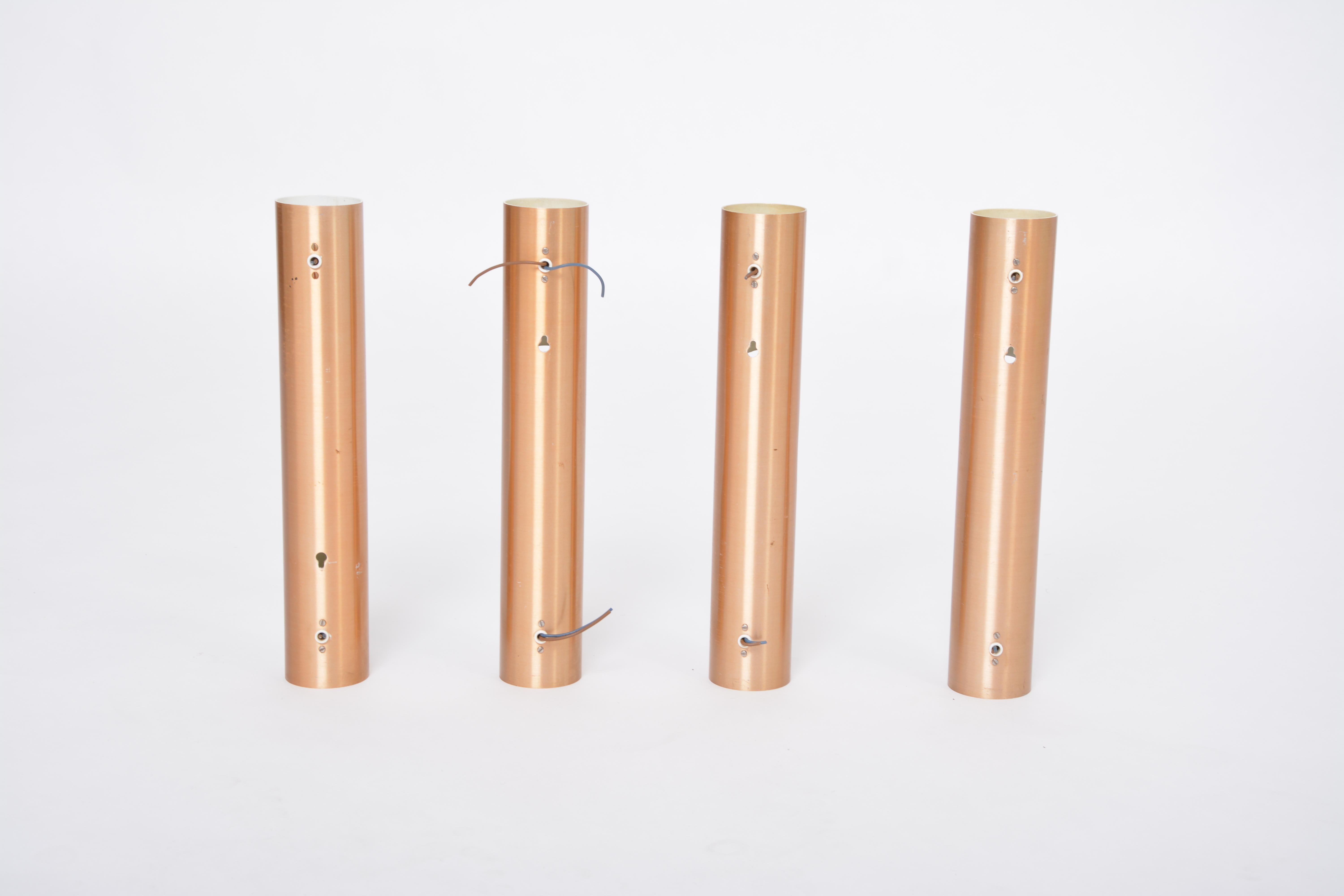 Set of four Midcentury Fuga metal wall lights by Maija Liisa Komulainen for Raak For Sale 1
