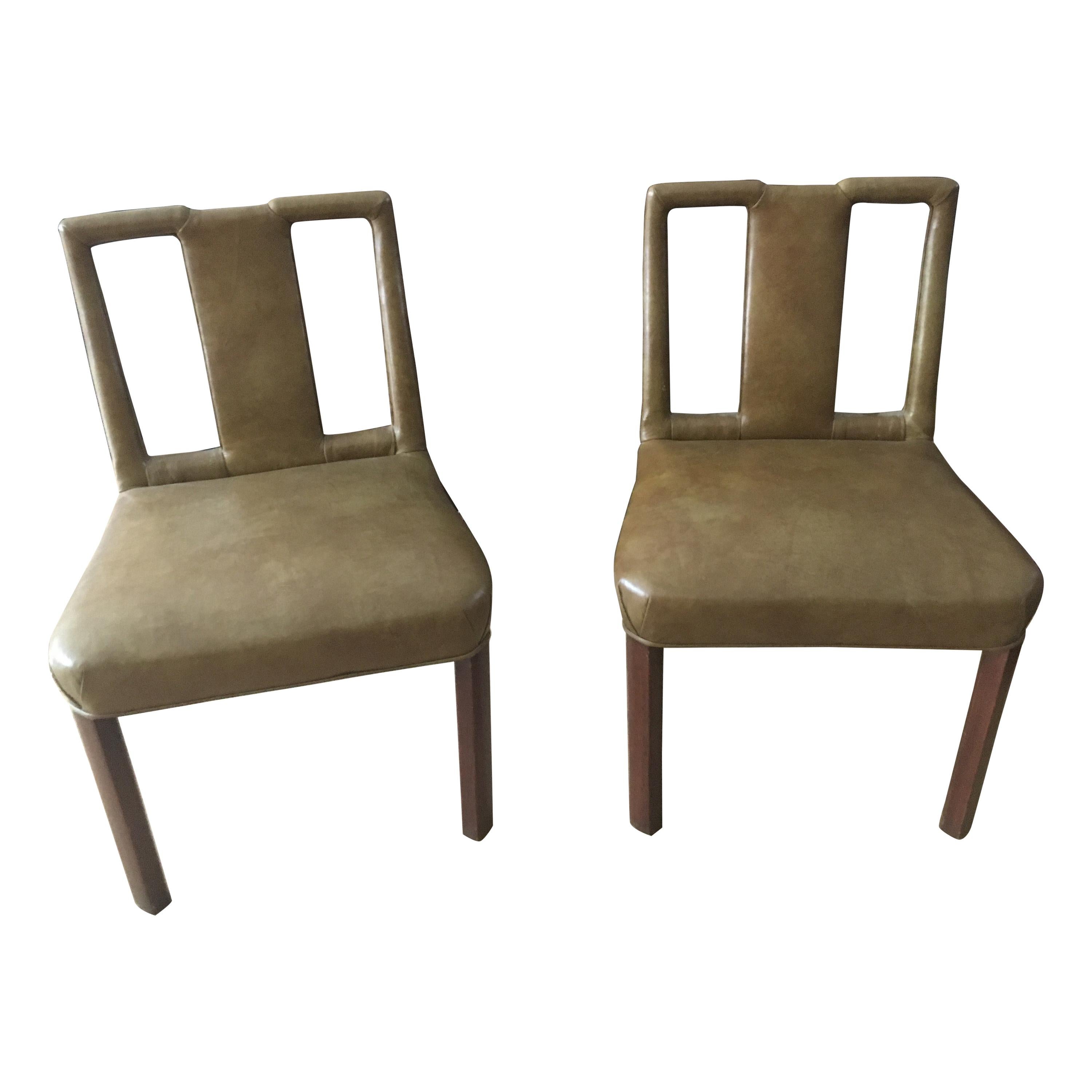 Set of Four Midcentury Games Chairs in the Style of Dorthy Draper/Billy Hanes For Sale