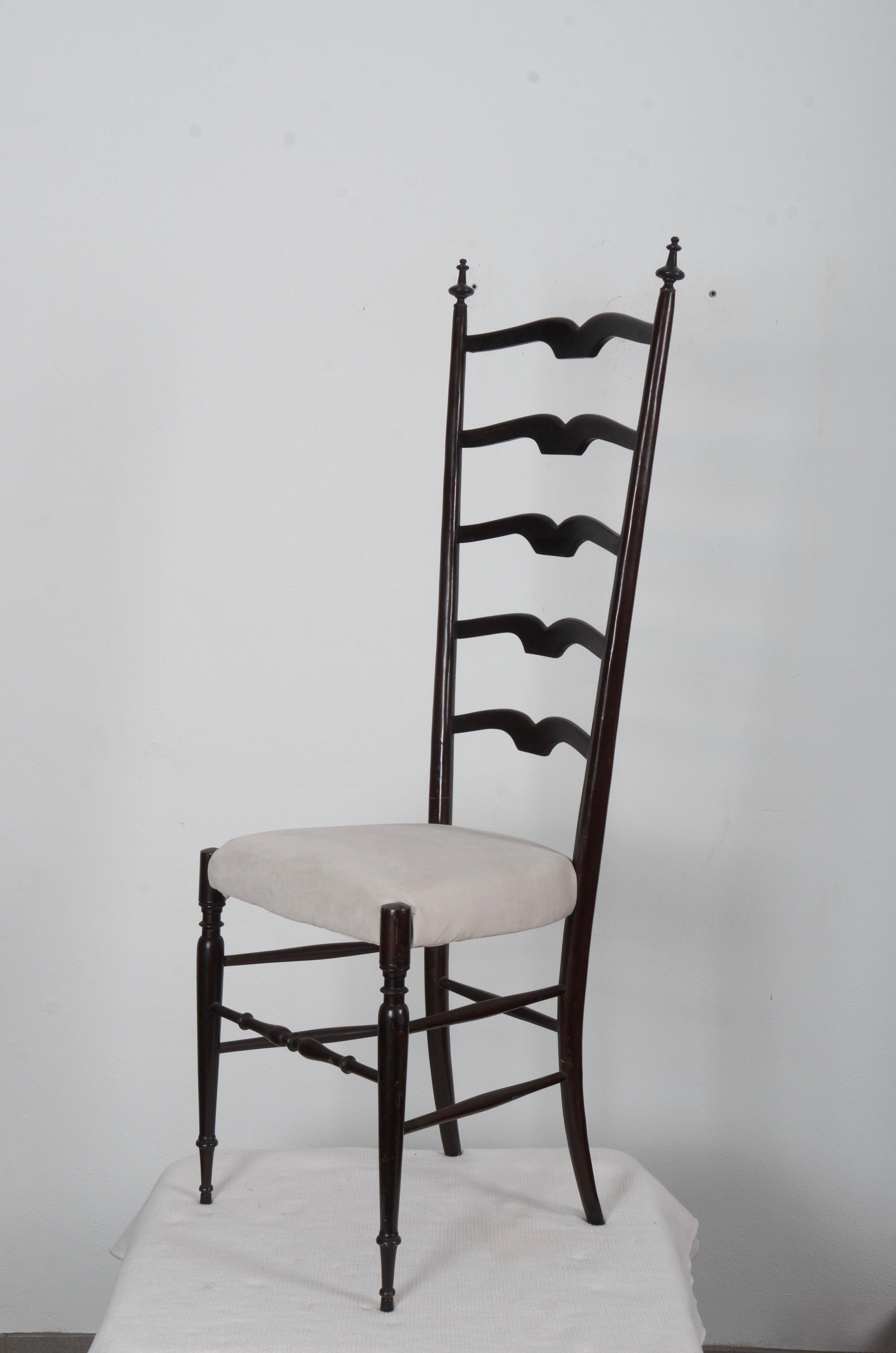 Set of Four Midcentury High Back Chiavari Chairs 4