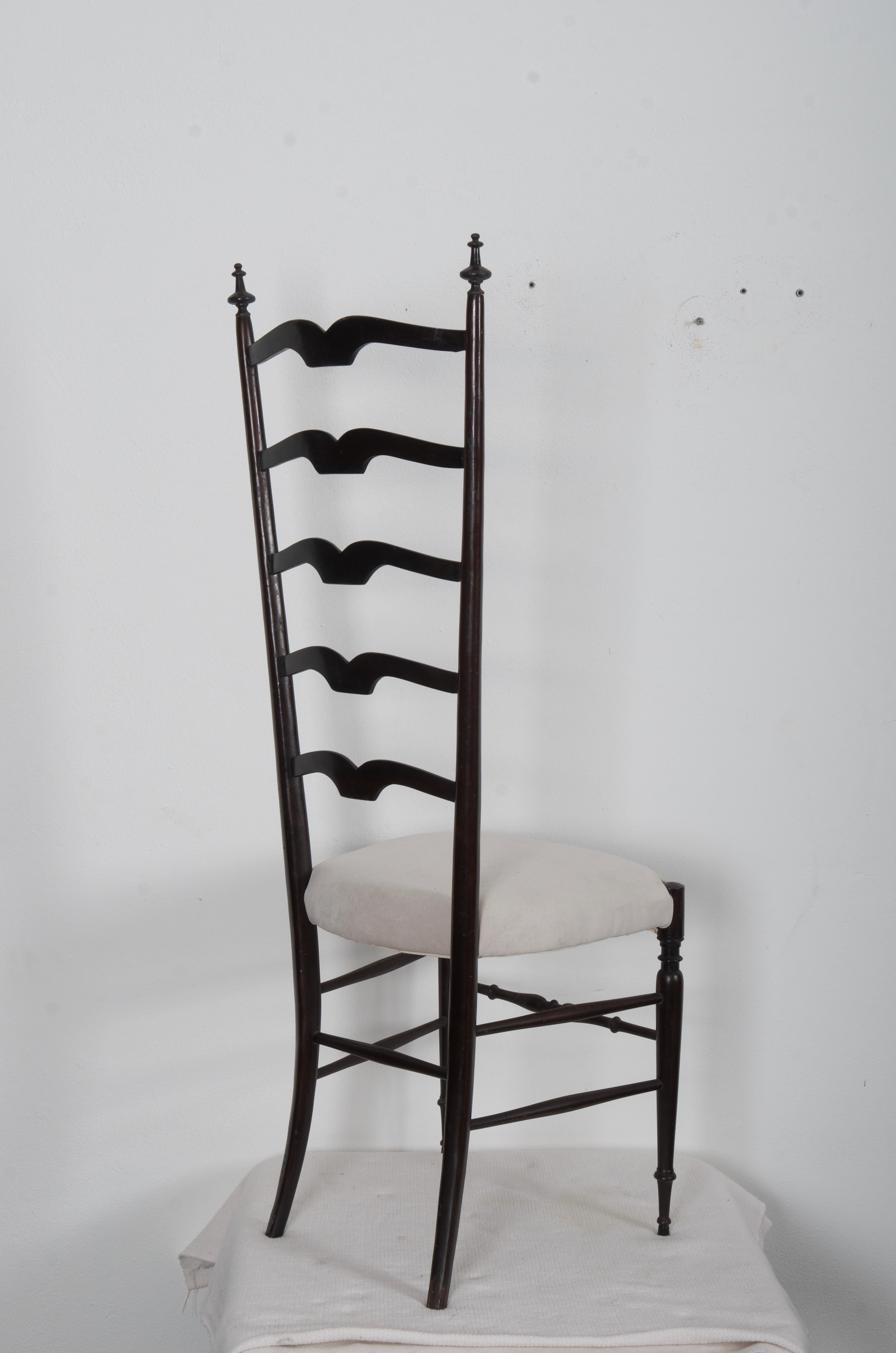 Mid-20th Century Set of Four Midcentury High Back Chiavari Chairs