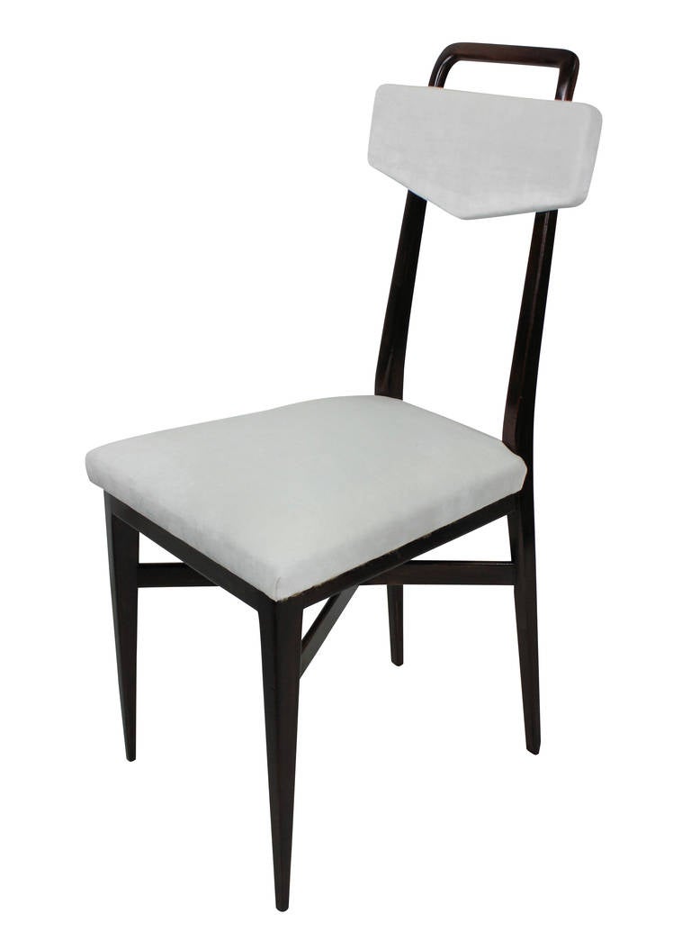 Set of Four Midcentury Italian Kitchen Chairs In Good Condition In Kent, Dover