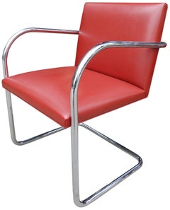 Satz von vier Knoll Brno-Stühlen aus der Mitte des Jahrhunderts von Mies van der Rohe