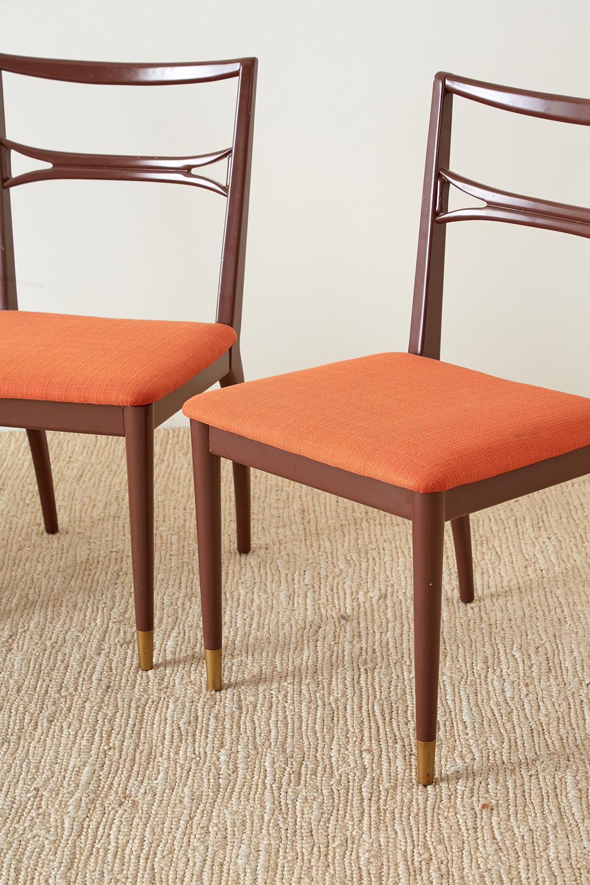 Set of Four Midcentury Lacquered Dining Chairs im Zustand „Gut“ in Rio Vista, CA