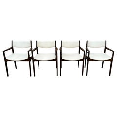 Set of Four Mid-Century Modern Dining Armchairs Set of Four Mid-Century Modern Dining Armchairs