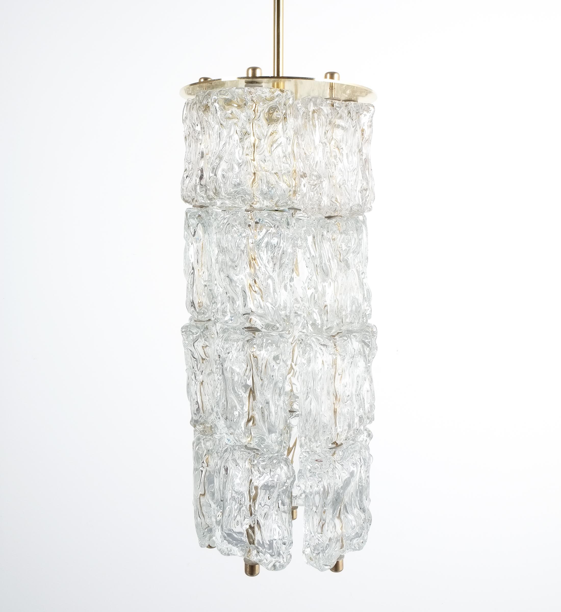 Italian Midcentury Murano Glass Pendant Lamps by Barovier Toso, Italy