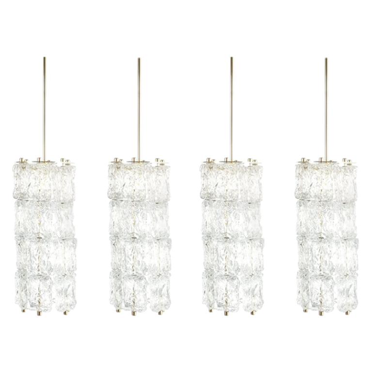 Midcentury Murano Glass Pendant Lamps by Barovier Toso, Italy
