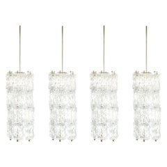Midcentury Murano Glass Pendant Lamps by Barovier Toso, Italy