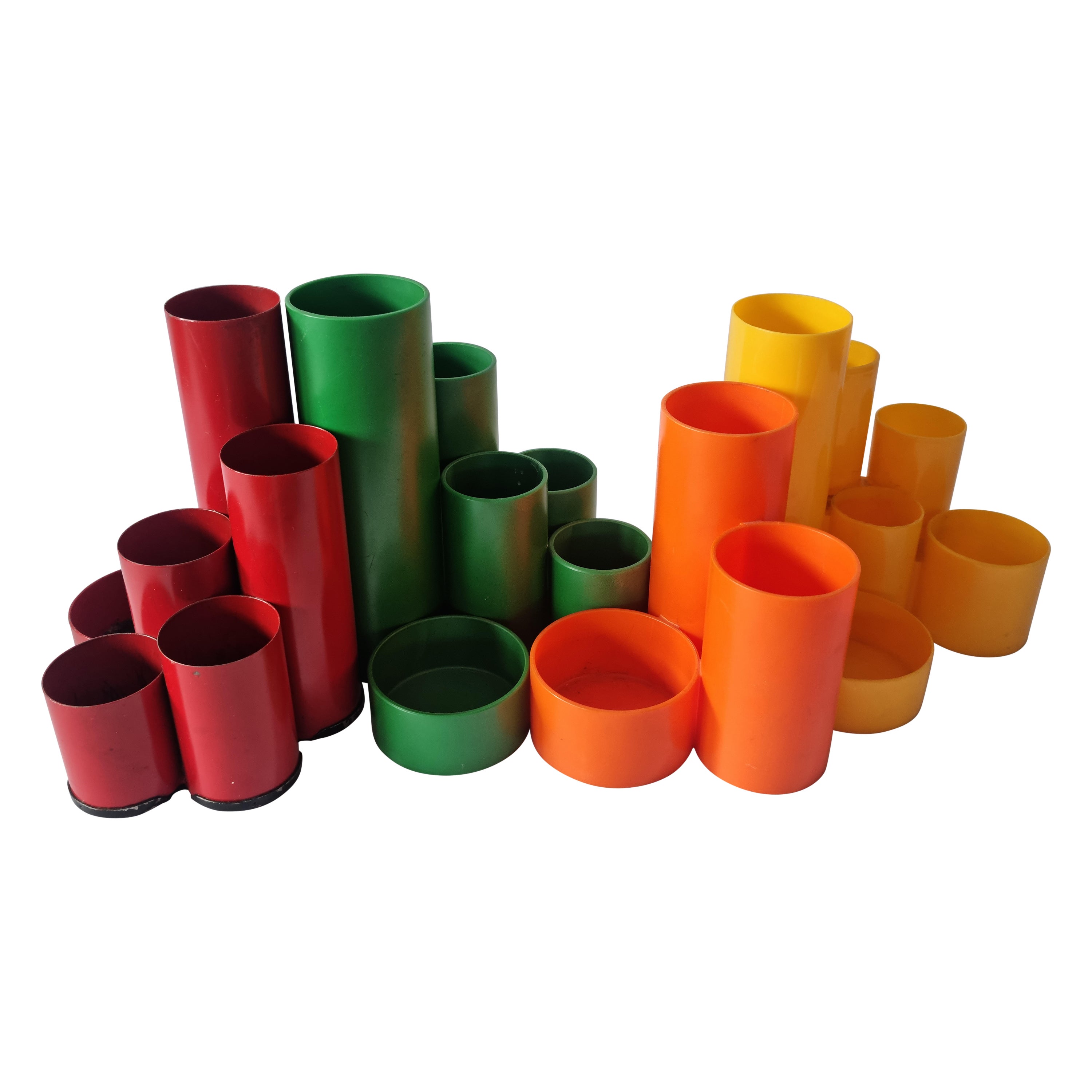 Set of Four Midcentury Pen or Pencil Holders Deyhle, Germany, 1970s