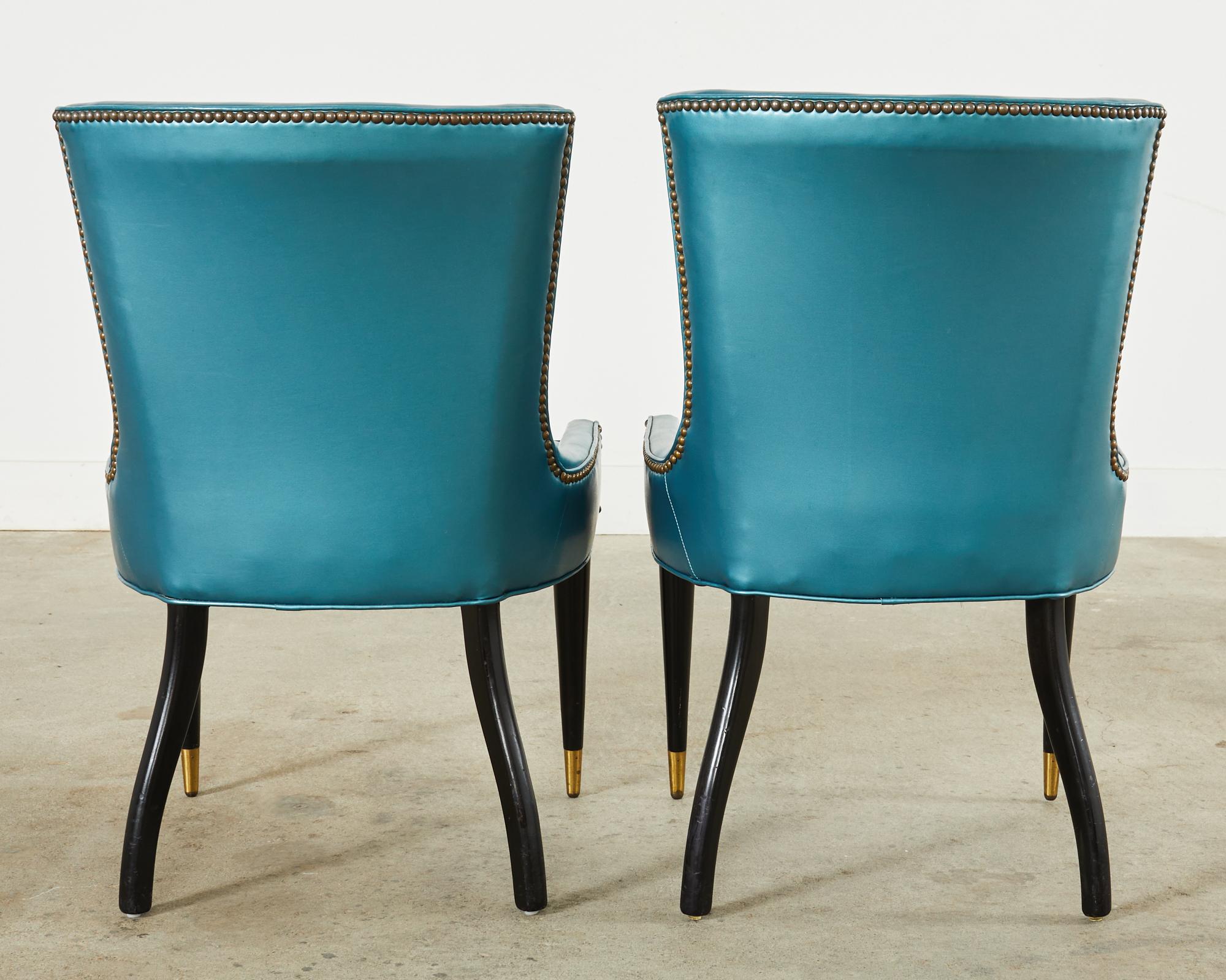 Set of Four Midcentury Space Age Style Italian Dining Chairs For Sale 14