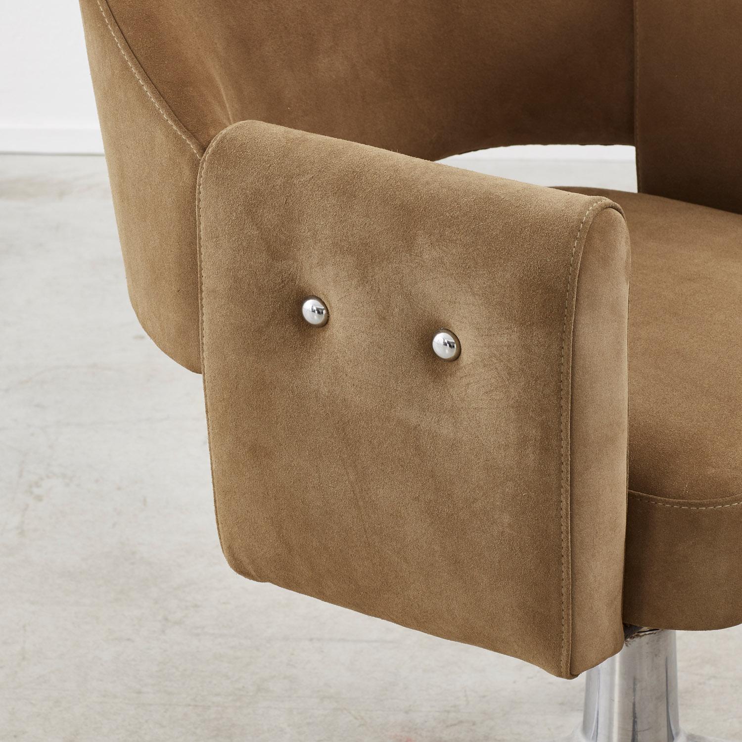 Set of four Midcentury swivel desk chairs - Spain, 1960s. Sold individually 1