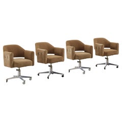 Set of four Midcentury swivel desk chairs - Spain, 1960s. Sold individually