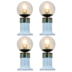 Set of Four Midcentury Table Lamps, Kamenicky Senov, 1970s