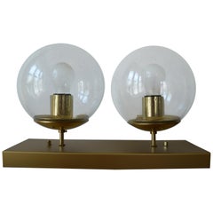 Set of Four Midcentury Wall or Ceiling Lamps Kamenicky Senov, 1970s