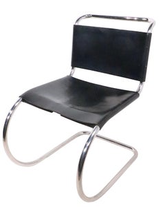 Set of Four Mies Van Der Rohe designed Knoll Dining Chairs c. 1981