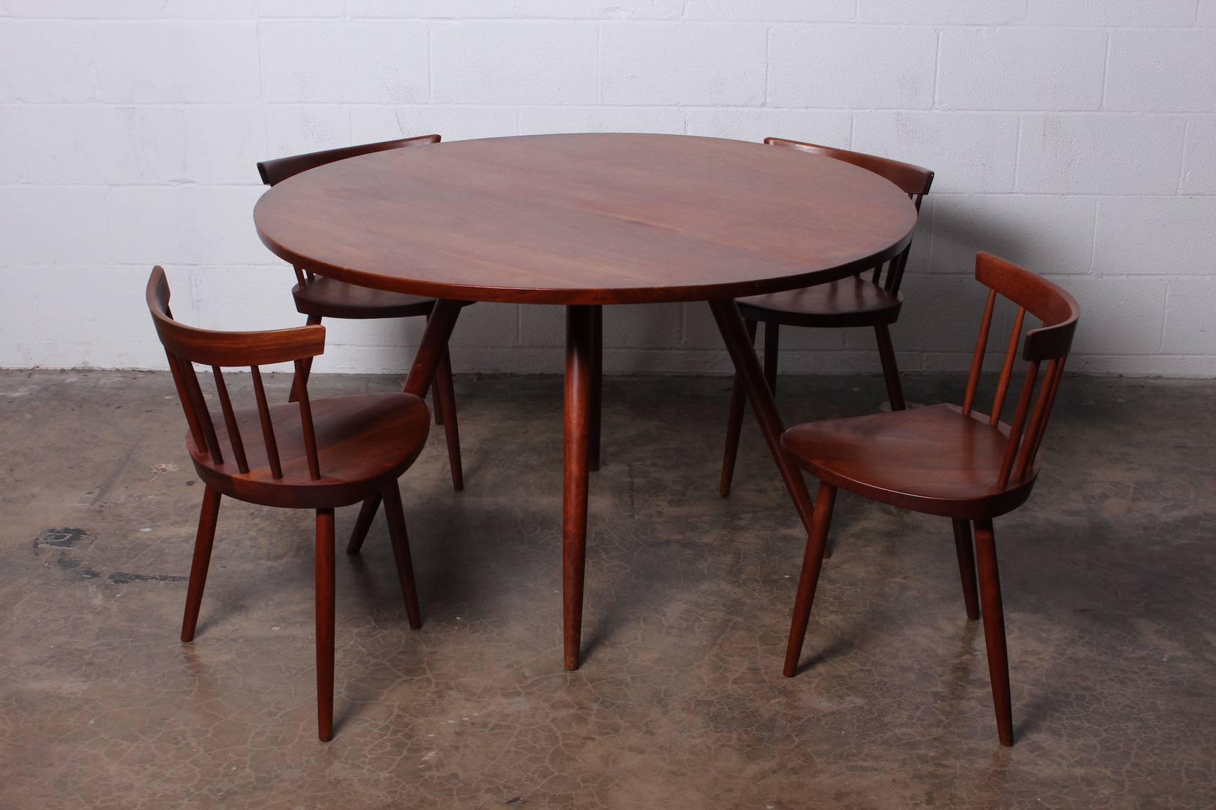 Set of Four Mira Chairs by George Nakashima, 1952 5