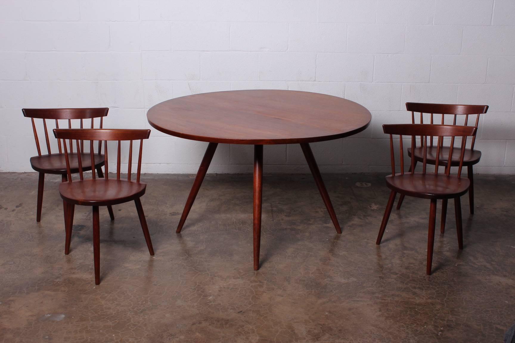 Set of Four Mira Chairs by George Nakashima, 1952 6