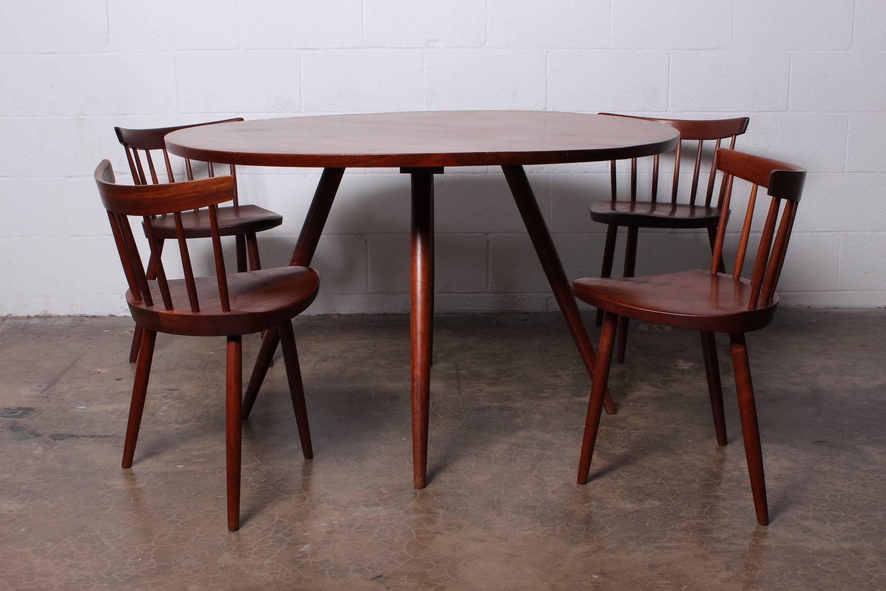 Set of Four Mira Chairs by George Nakashima, 1952 8