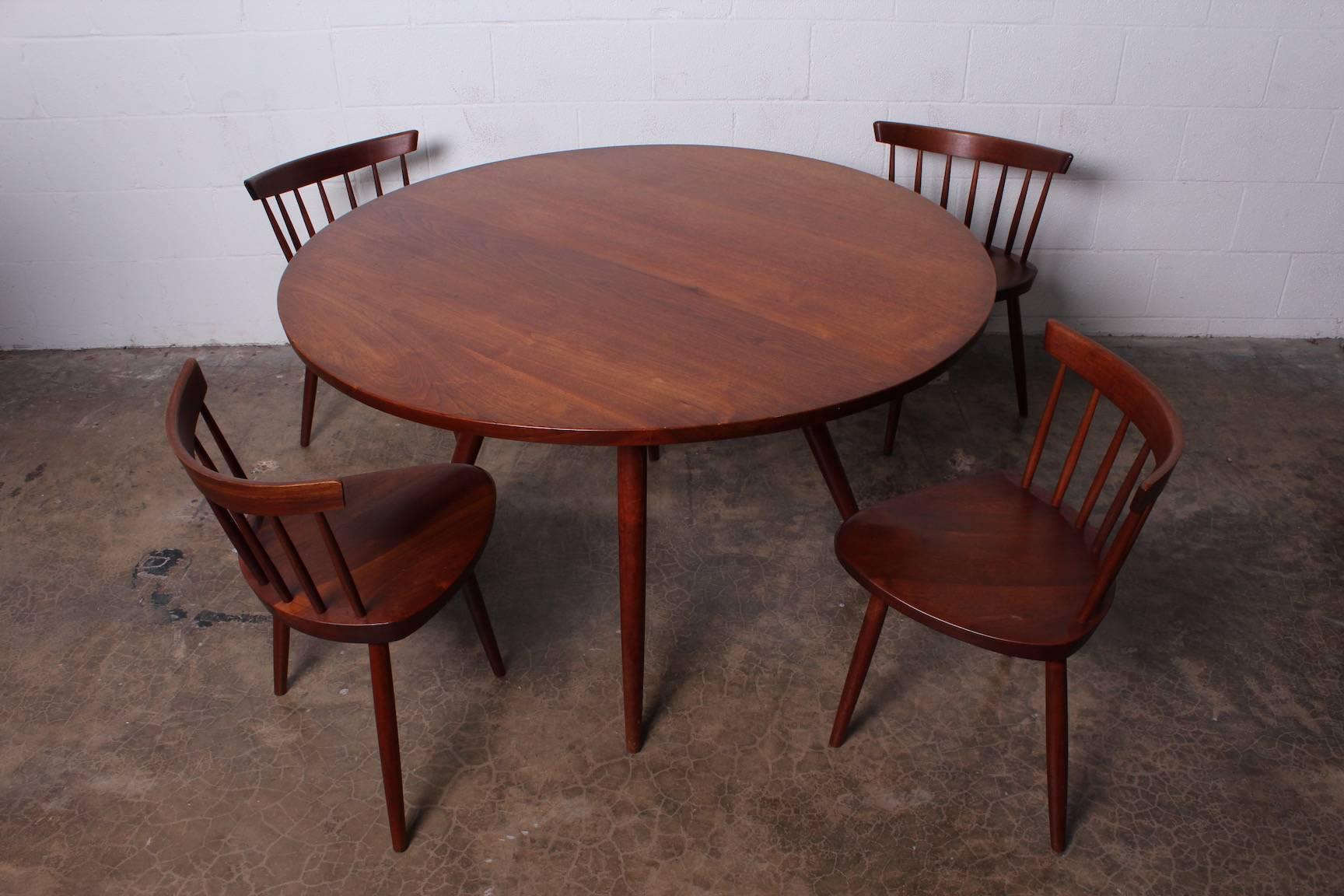 Set of Four Mira Chairs by George Nakashima, 1952 9