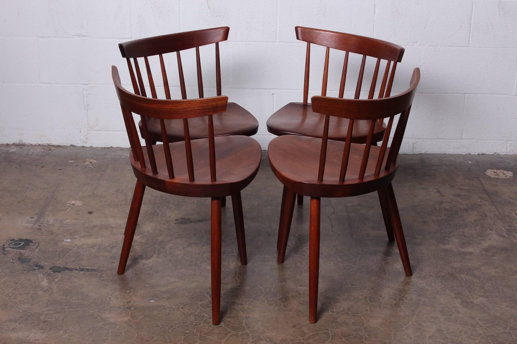 Set of Four Mira Chairs by George Nakashima, 1952 14