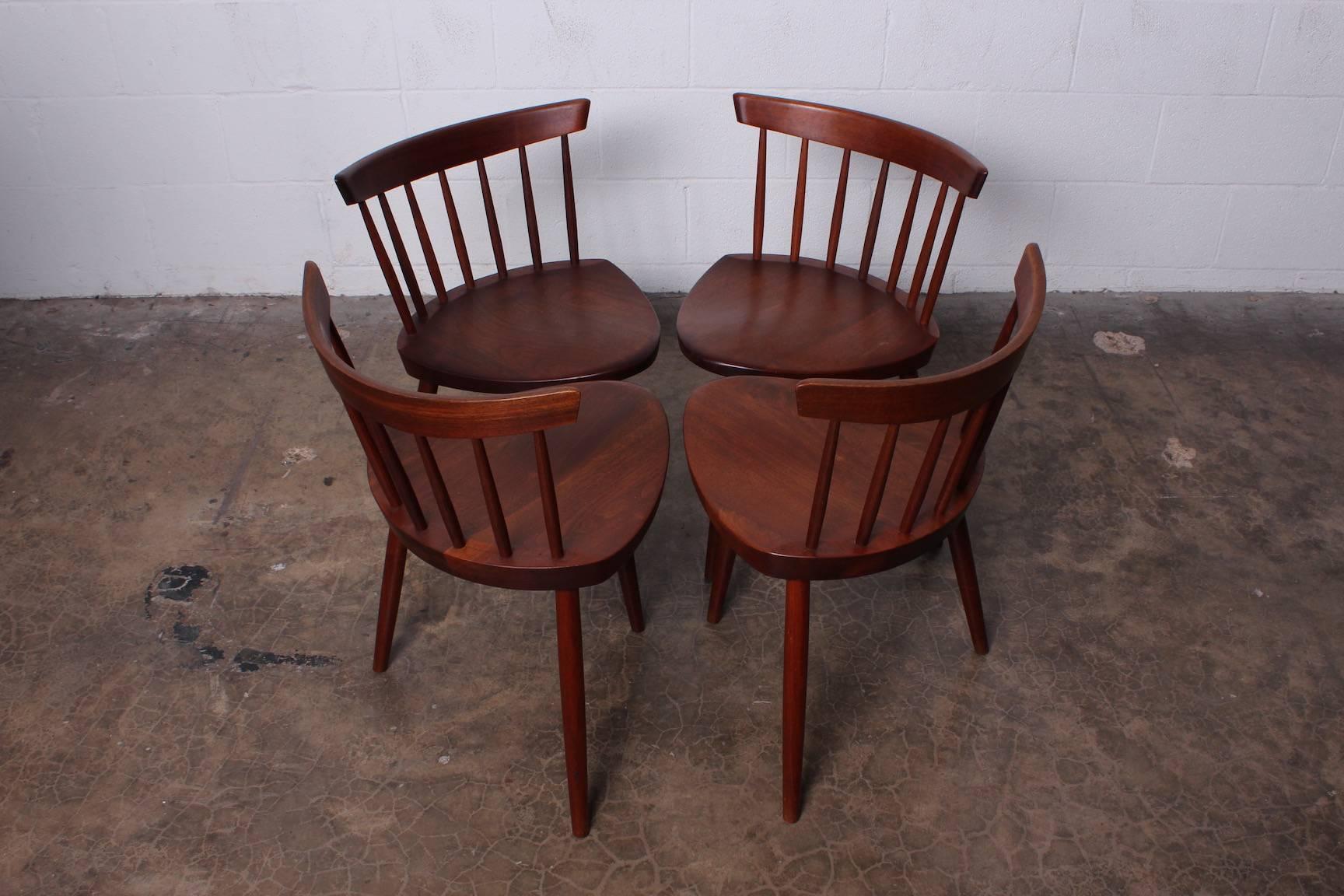 Set of Four Mira Chairs by George Nakashima, 1952 15