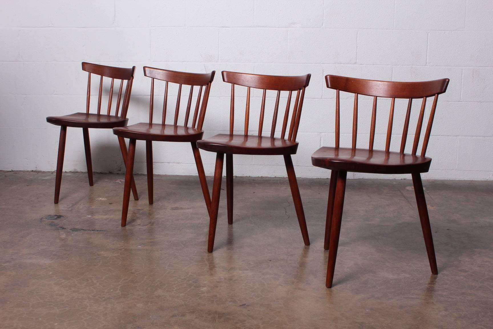 Mid-20th Century Set of Four Mira Chairs by George Nakashima, 1952