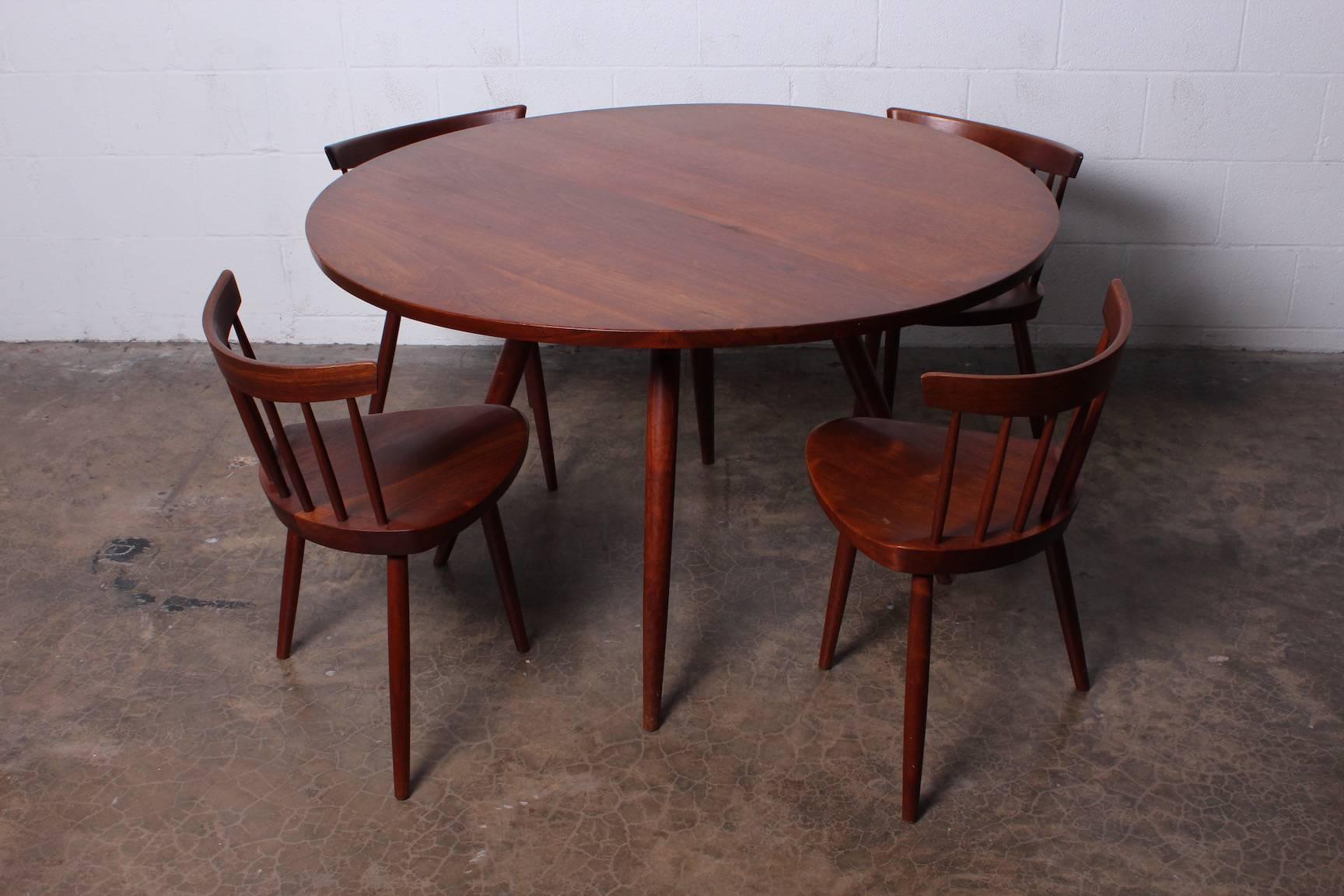 Set of Four Mira Chairs by George Nakashima, 1952 4