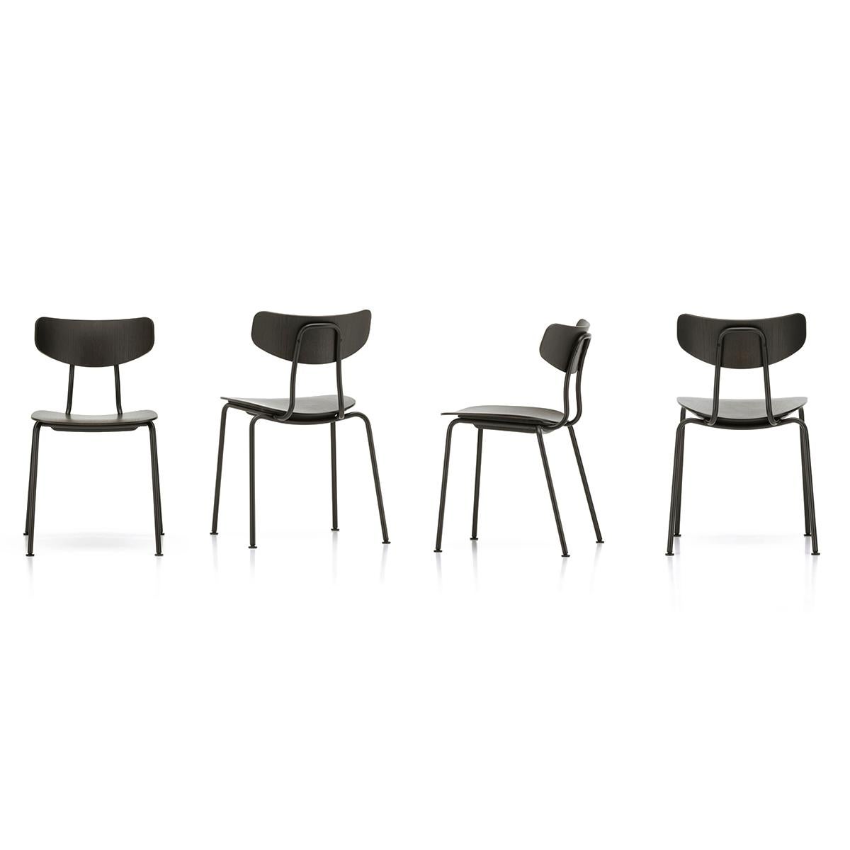 Chairs designed by Jasper Morrison in 2000.
Manufactured by Vitra, Switzerland.

Jasper Morrison continues his 'super normal' design approach with Moca, combining an understated aesthetic with robust high-quality materials to create an extremely