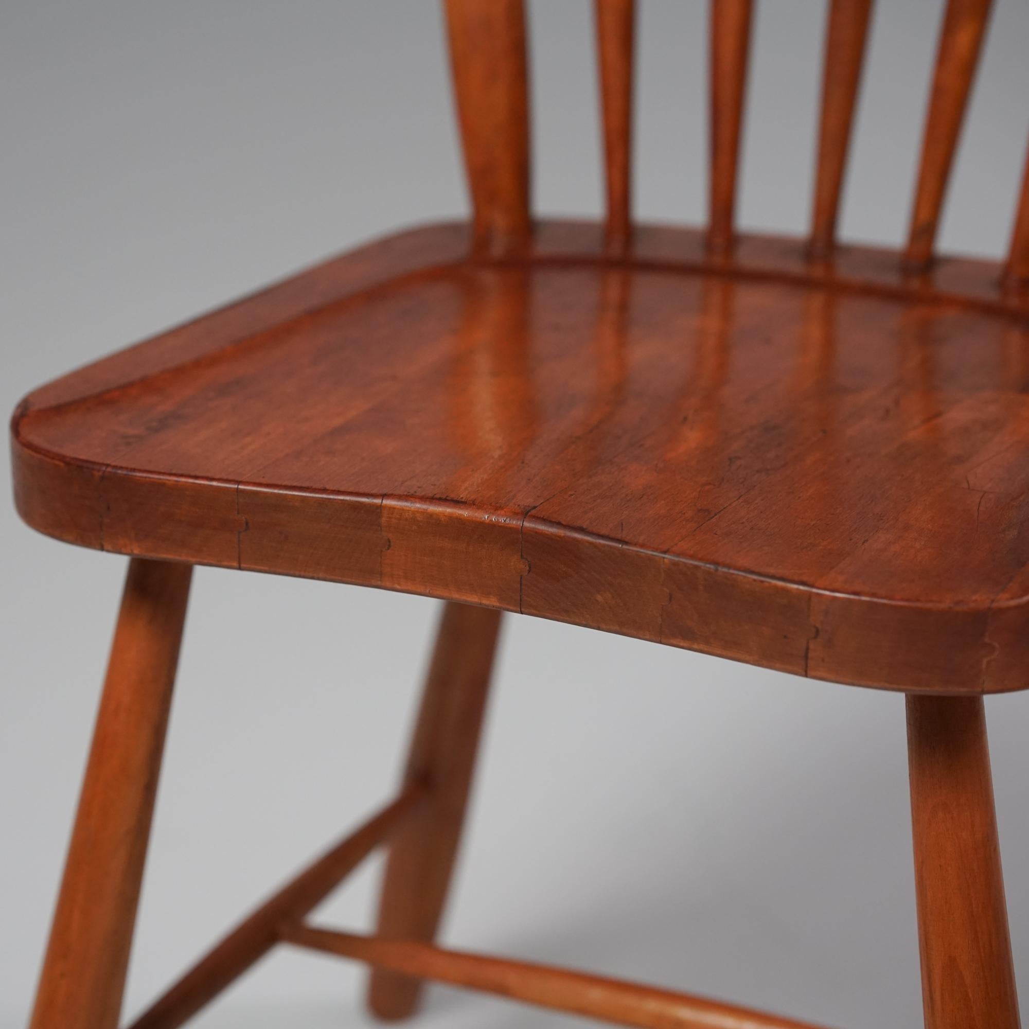 Bouleau Ensemble de quatre chaises Model No 101, Runar Engblom, Sopenkorpi Oy, années 1940 en vente