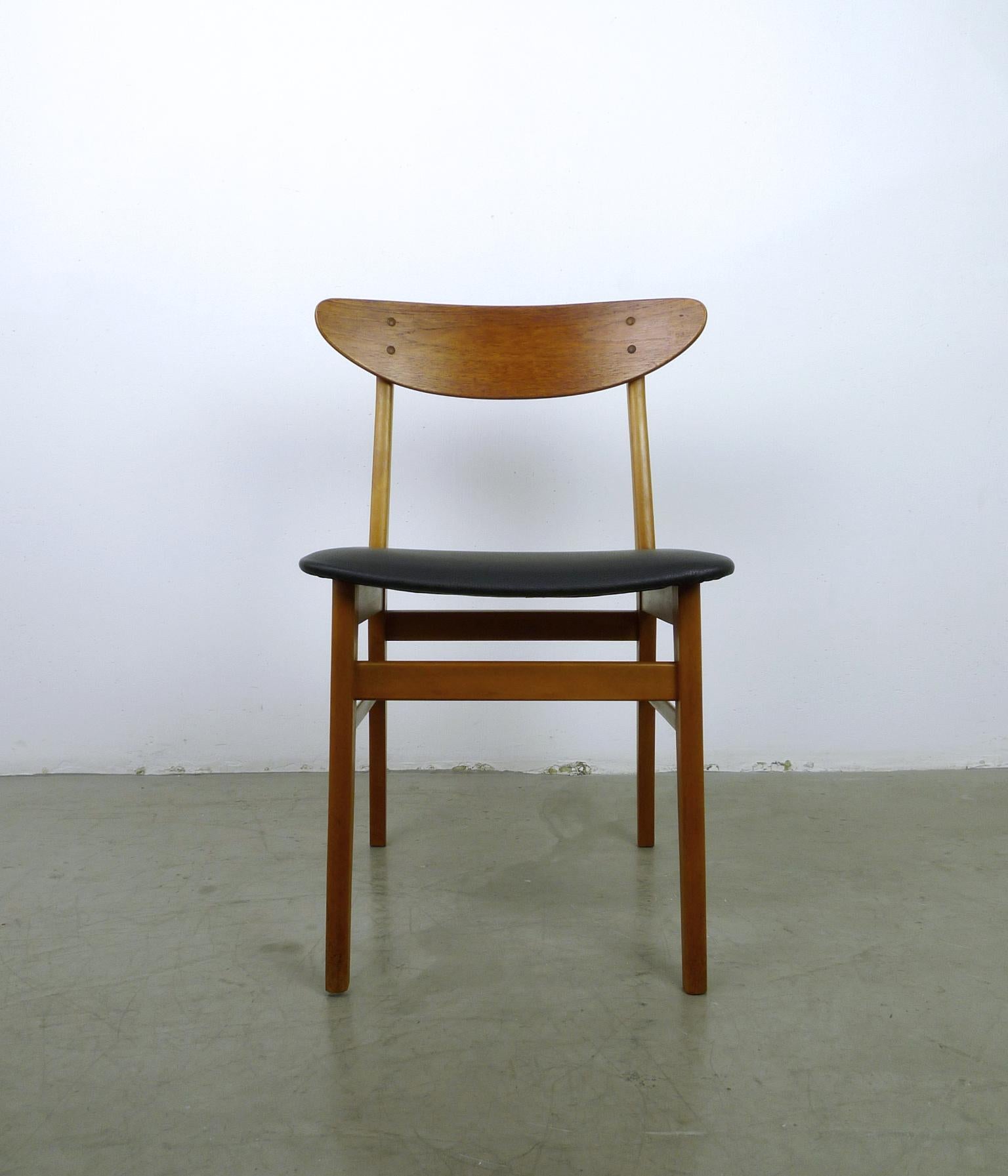 20th Century Set of Four Model 210 Dining Chairs from Farstrup Møbler, Denmark, 1960s For Sale