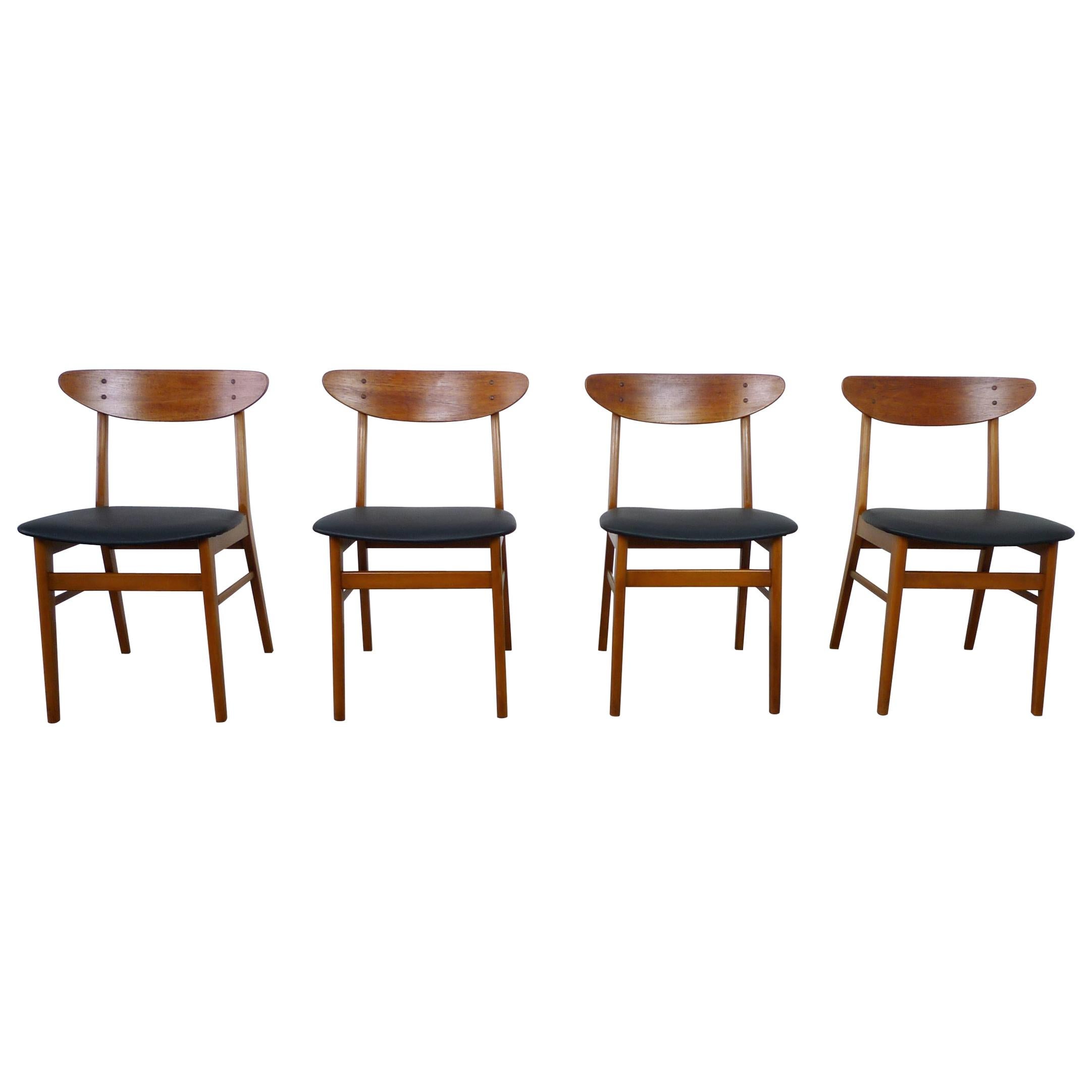 Set of Four Model 210 Dining Chairs from Farstrup Møbler, Denmark, 1960s For Sale