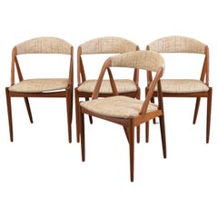 Set of Four Model 31 Kai Kristiansen Dining Chairs in Teak
