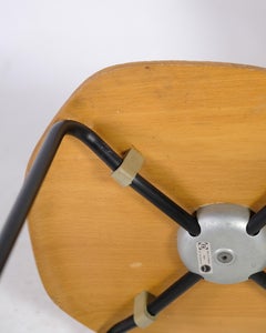 Set of Four, Model 3103, 'T-Chair', by Arne Jacobsen Oak, Fritz Hansen 1960s