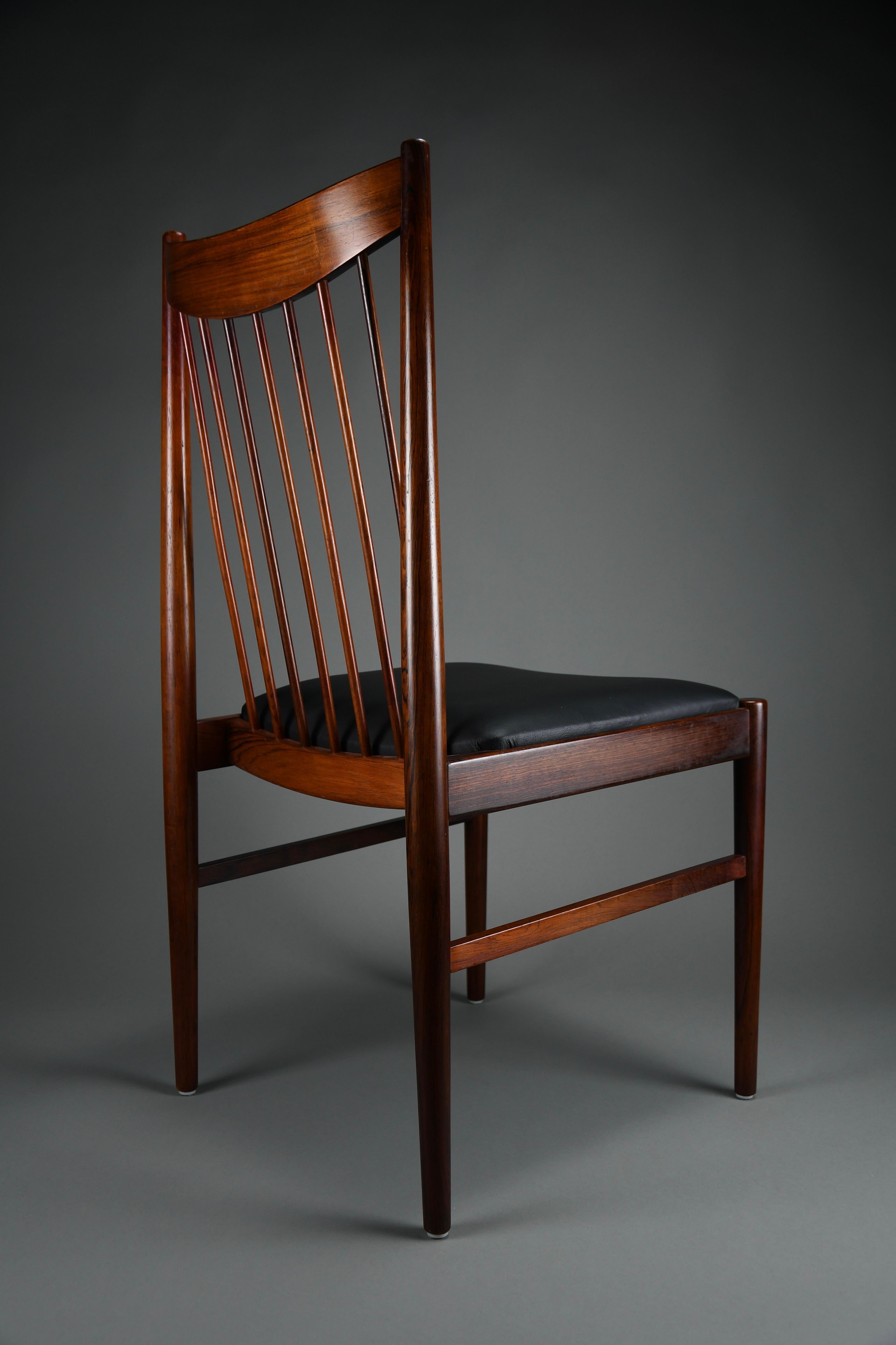 Set of Four Model 422 Dining Chairs by Helge Sibast, Denmark, 1960s en venta 3