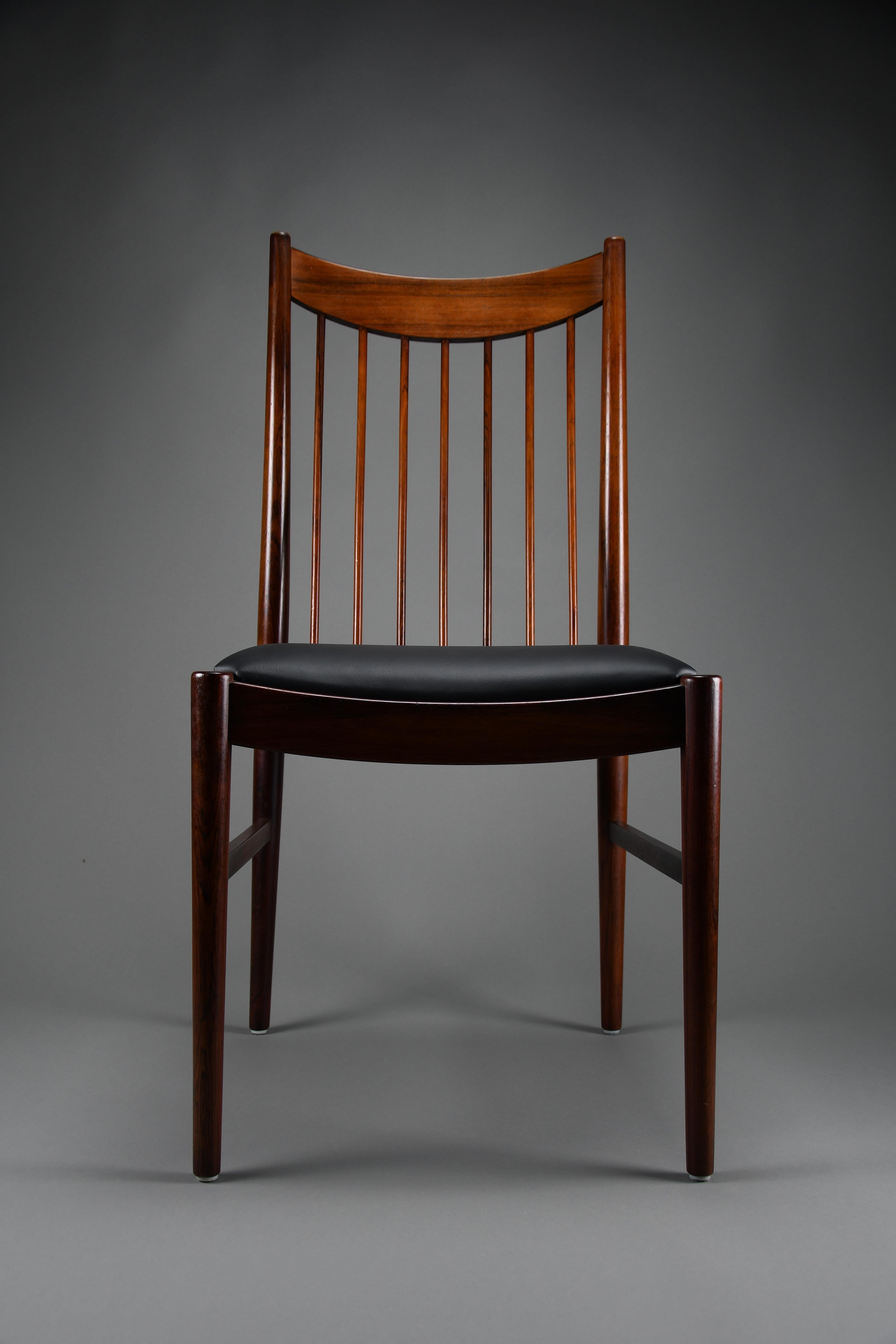 Set of Four Model 422 Dining Chairs by Helge Sibast, Denmark, 1960s en venta 5